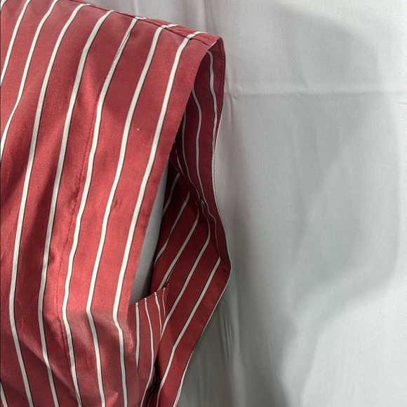 Isabel Marant Étoile Striped Silk Coral Button-Up Shirt, Size 38 / US 6 – Design - Picture 5 of 10